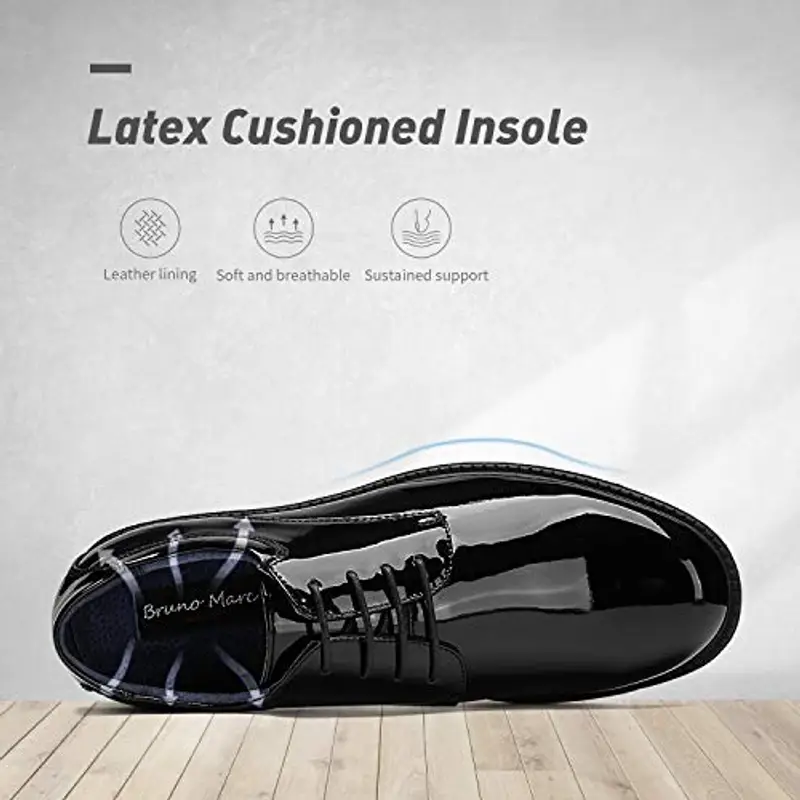 Bruno Marc Derby Uomo Nero 2457256 miniatura 3