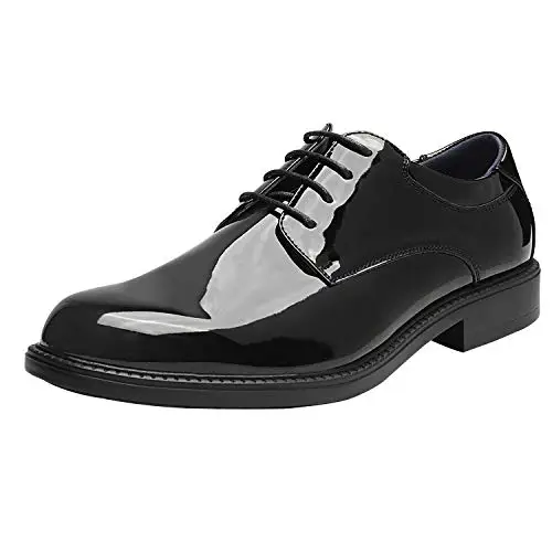 Bruno Marc Scarpe Uomo Eleganti Basse Vintage PU Stringate Derby Scarpe Oxford Nero/Pat DOWNING