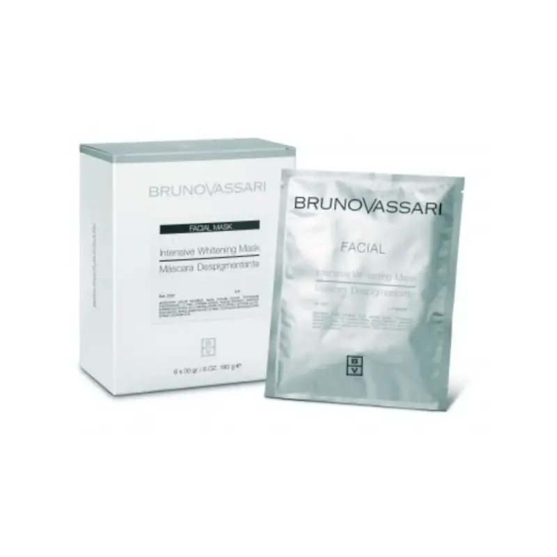 Set, Bruno Vassari, Bianco, Sbiancante, Maschera Peel-Off, Giorno & Notte, Per Viso, 6 pezzi, 30 g