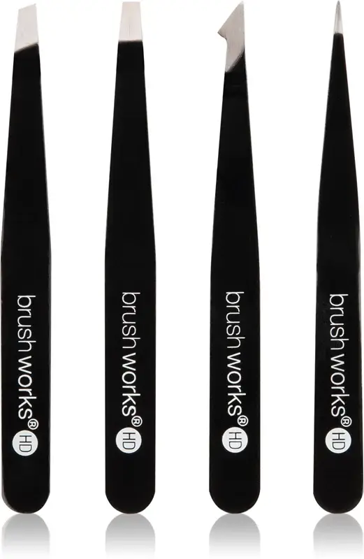 The Complete set di pinzette per sopracciglia Bianco e rosa nero 4 pezzi