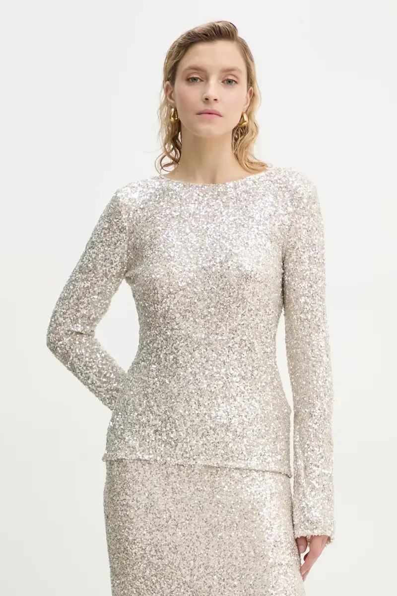 camicetta donna colore argento BBW4194