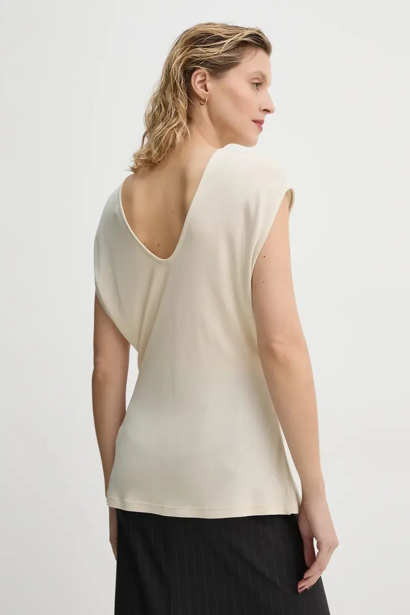 camicetta donna colore beige BBW4214 miniatura 3