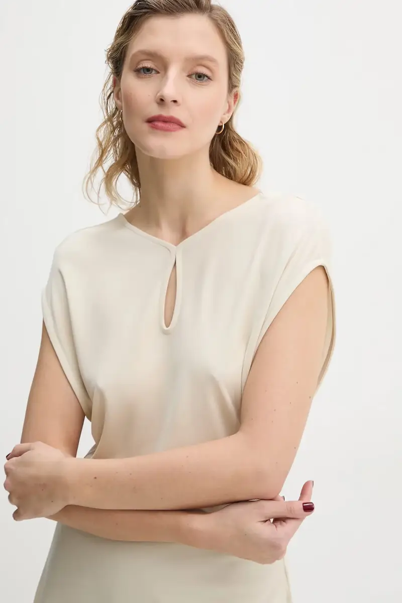 camicetta donna colore beige BBW4214 miniatura 4