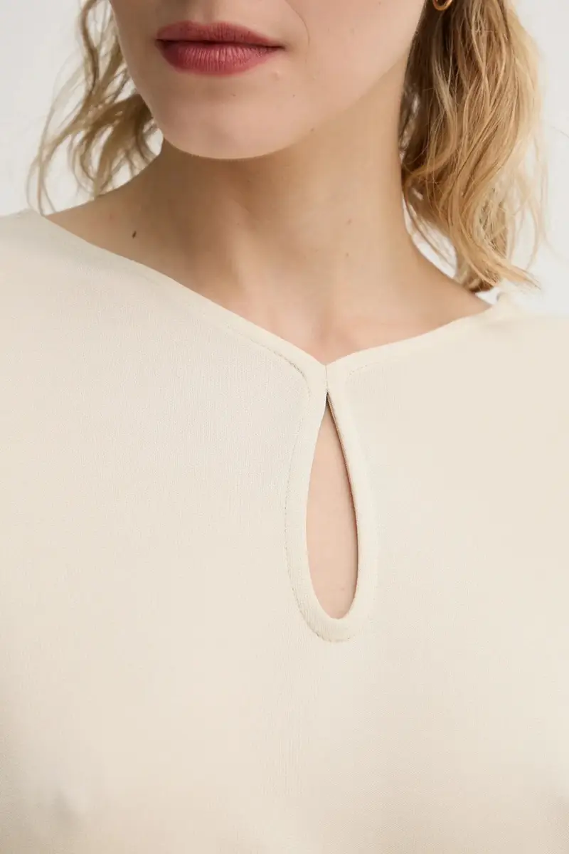 camicetta donna colore beige BBW4214 miniatura 5