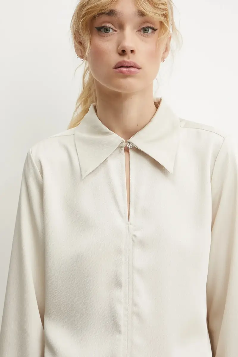 camicetta donna colore beige BBW4270 miniatura 4