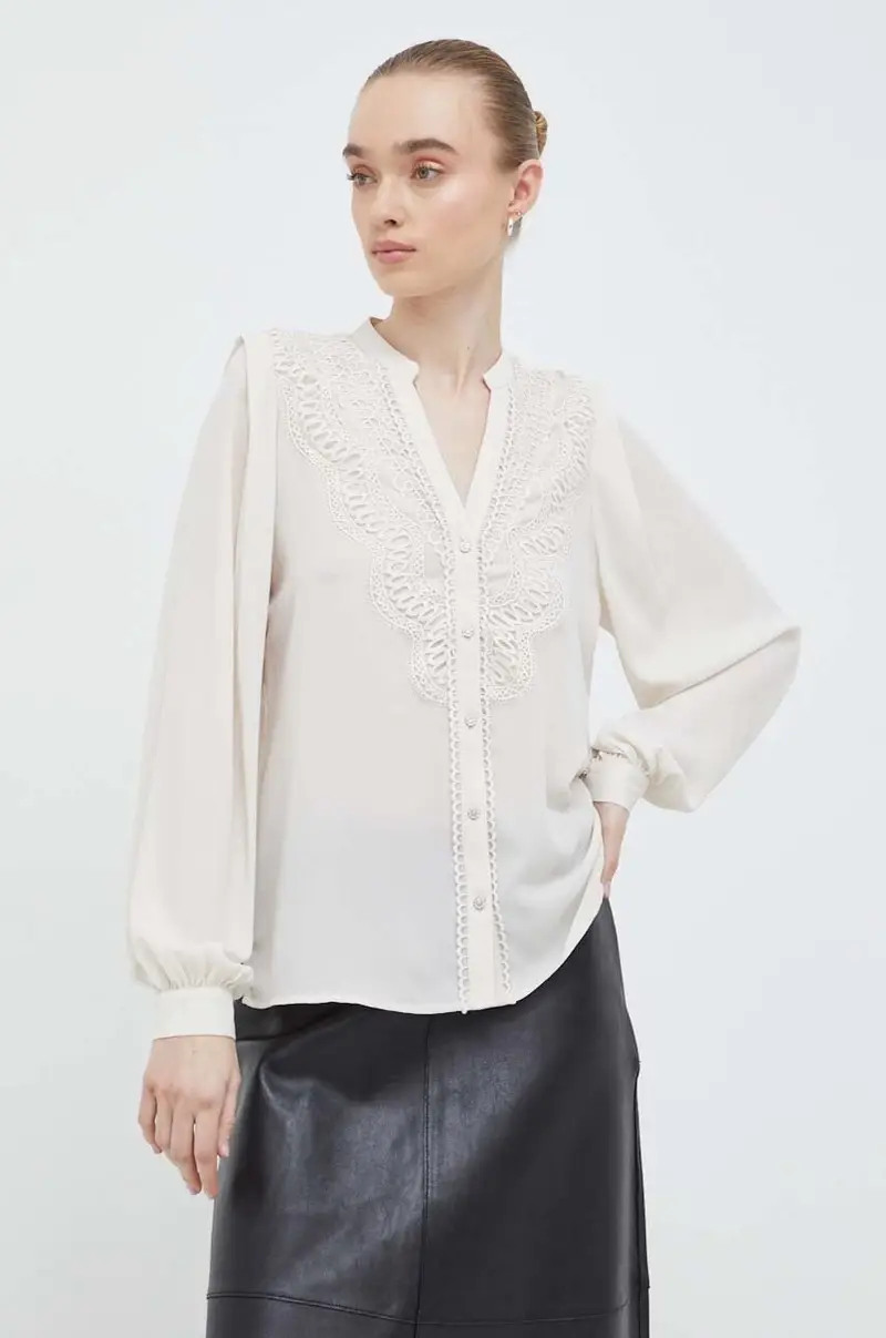camicia donna colore beige
