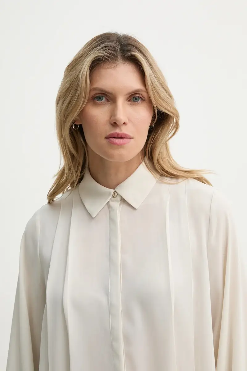 camicia donna colore beige BBW4357 miniatura 4