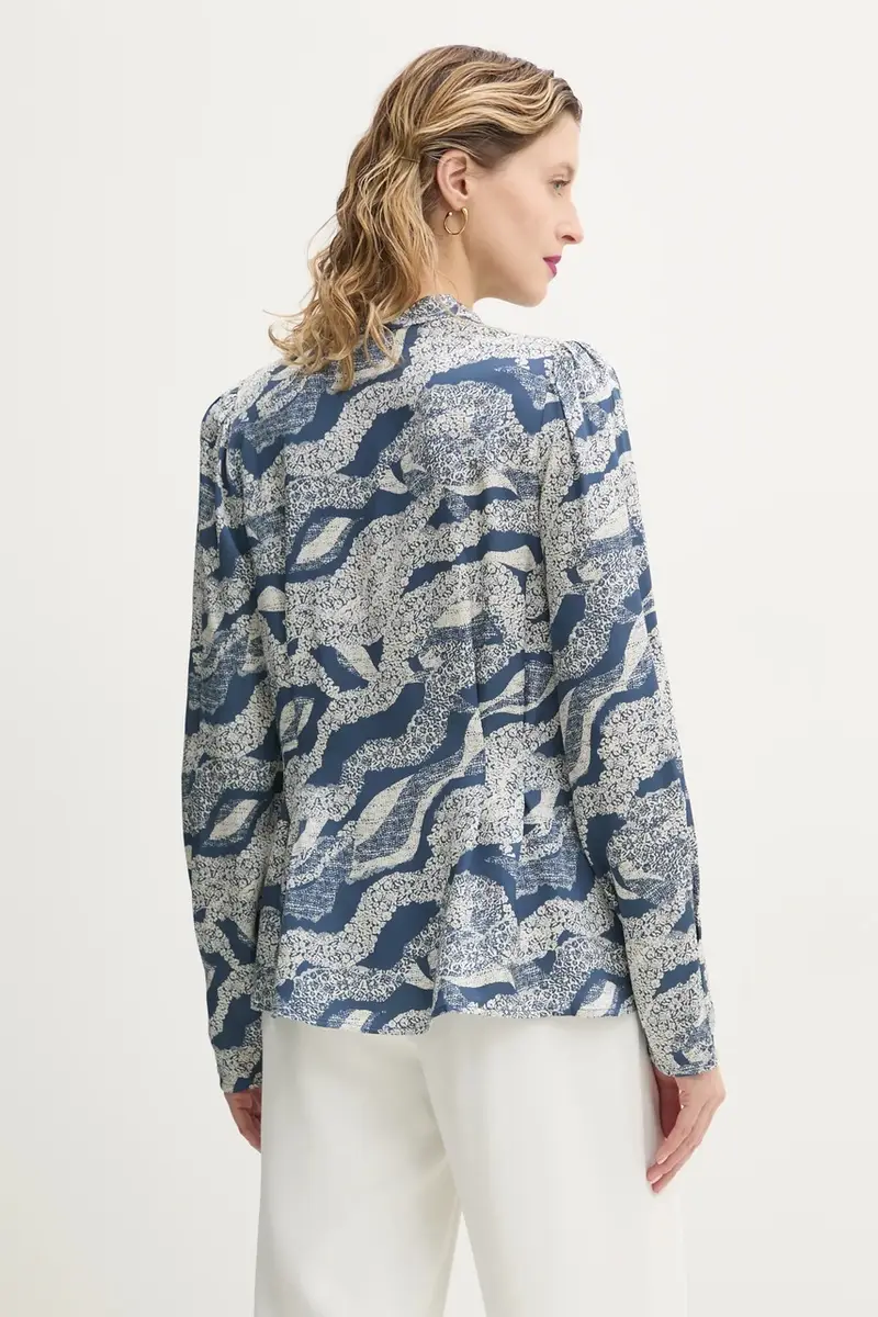 camicia donna colore blu BBW4336 miniatura 3