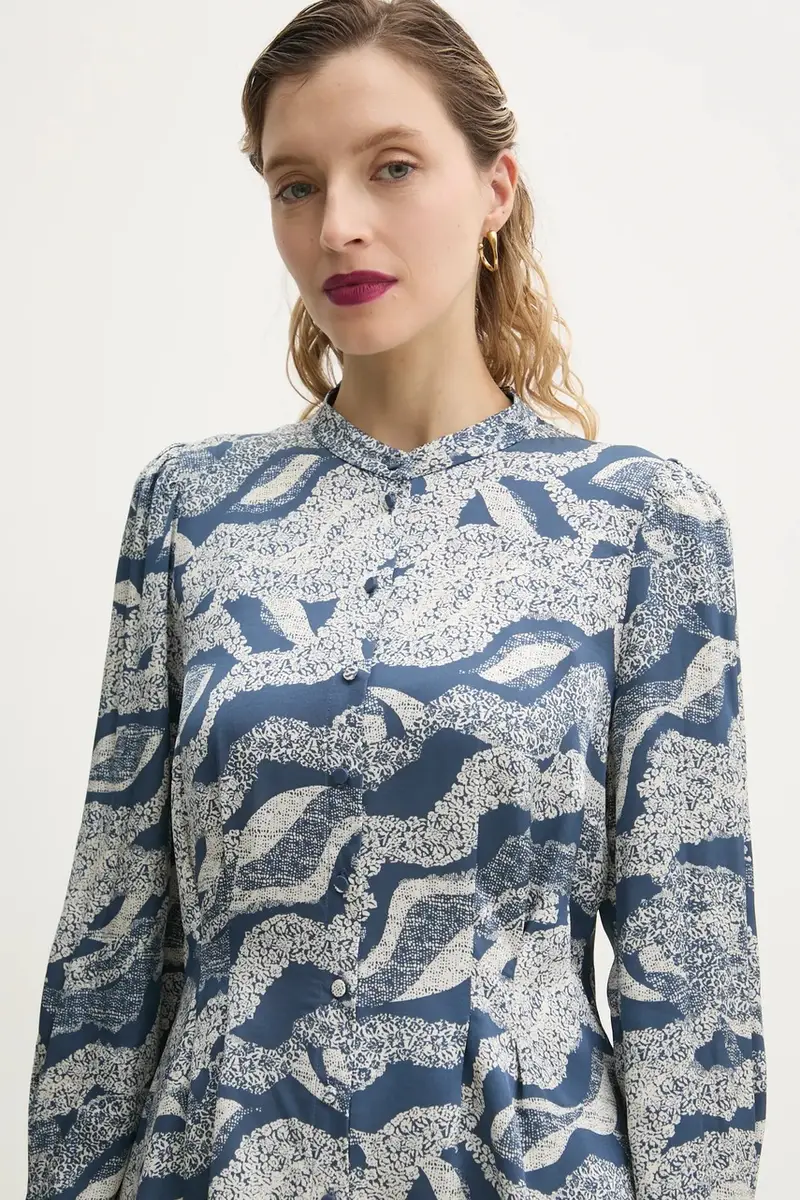 camicia donna colore blu BBW4336 miniatura 4