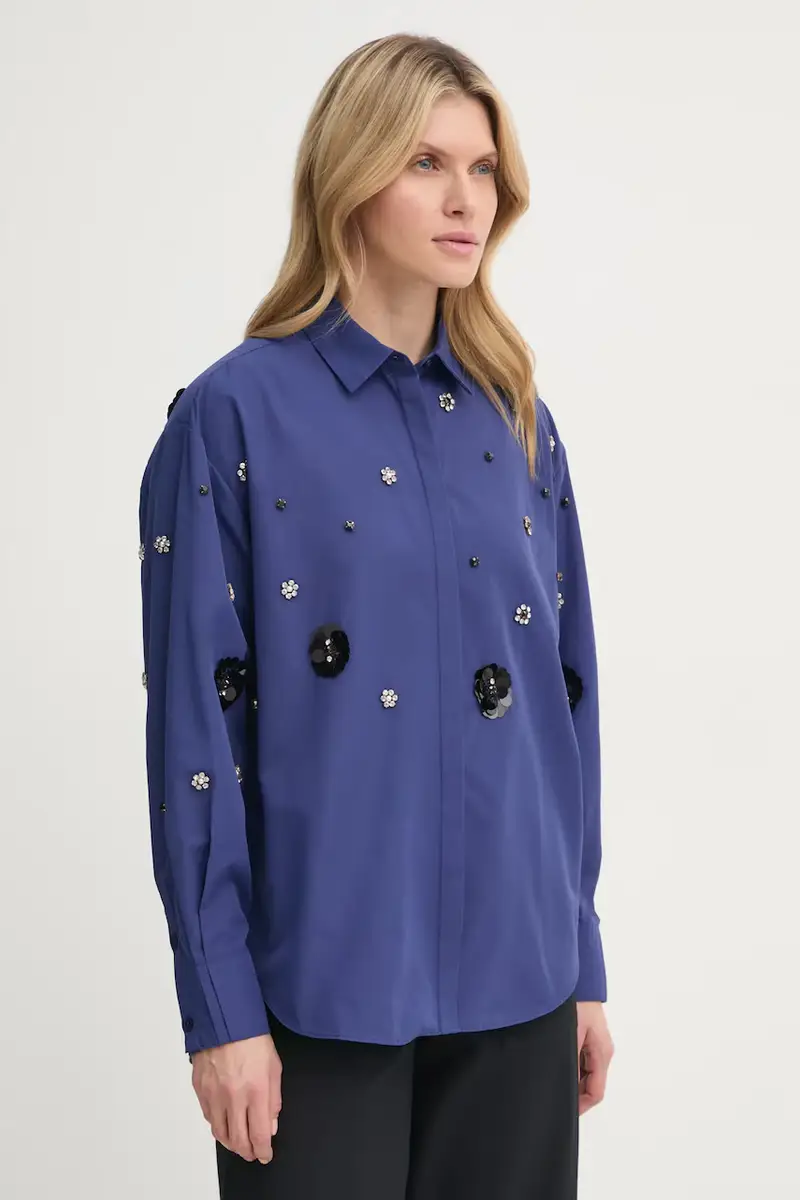 camicia donna colore blu navy BBW4201