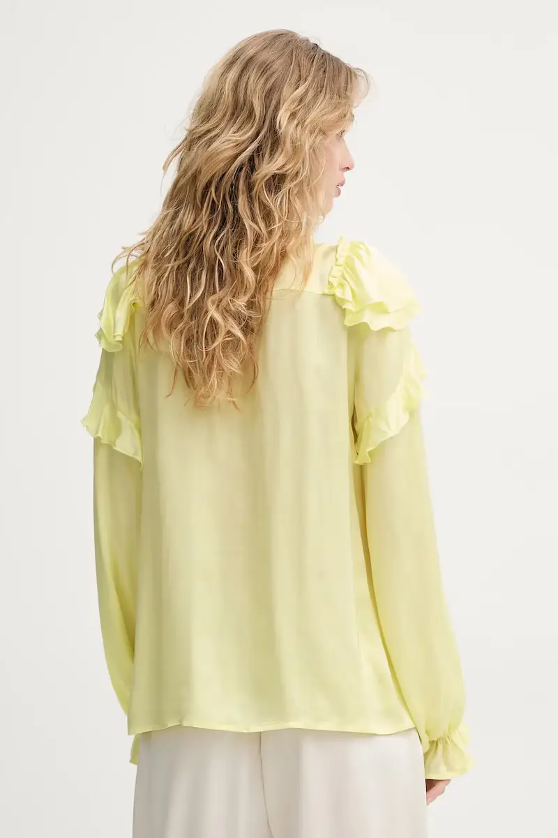 camicia donna colore giallo BBW4405 miniatura 3