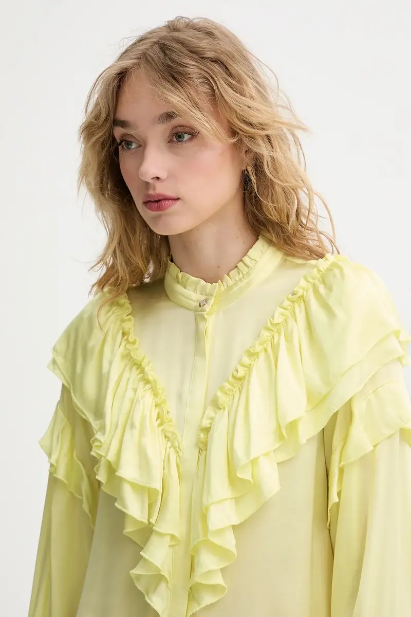 camicia donna colore giallo BBW4405 miniatura 4