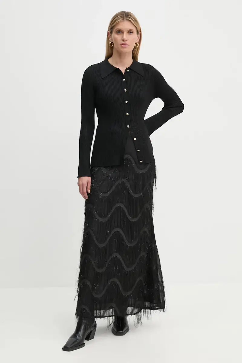 Bruuns Bazaar Cardigan Donna Nero 3326991 miniatura 2