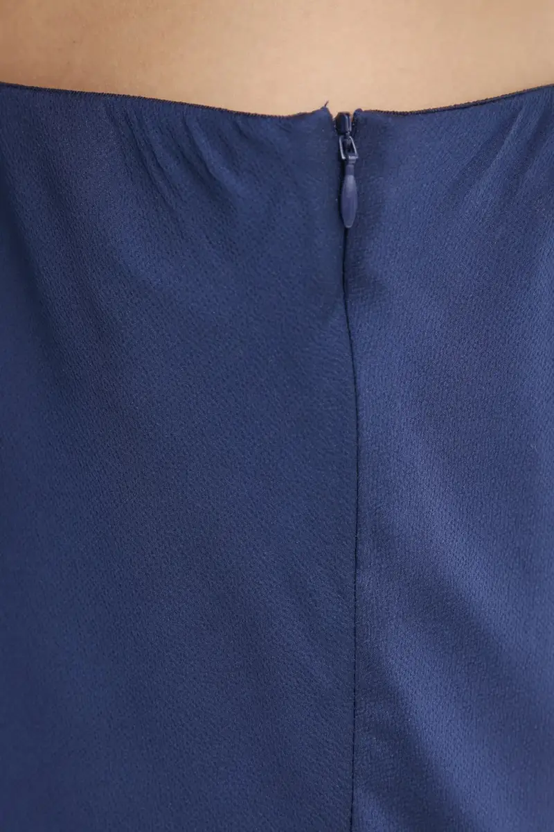 gonna colore blu navy BBW4296 miniatura 4