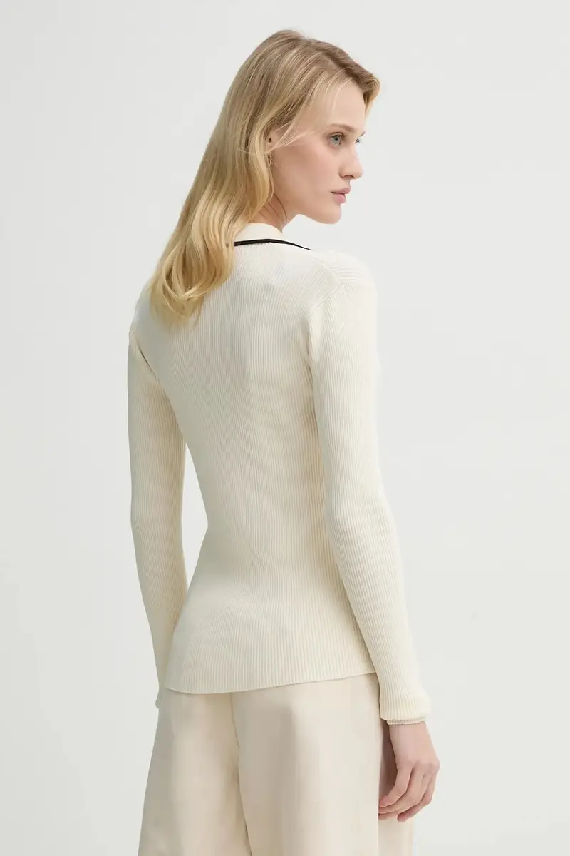 maglione donna colore beige BBW3653 miniatura 3