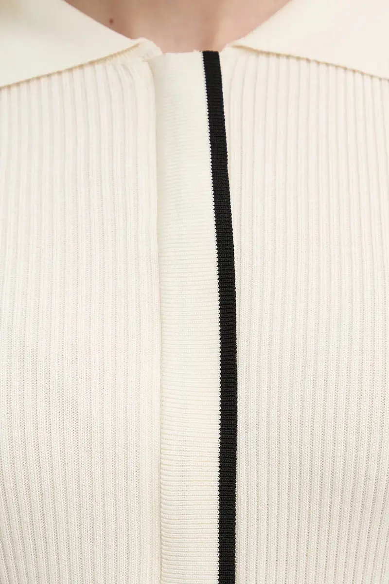 maglione donna colore beige BBW3653 miniatura 5