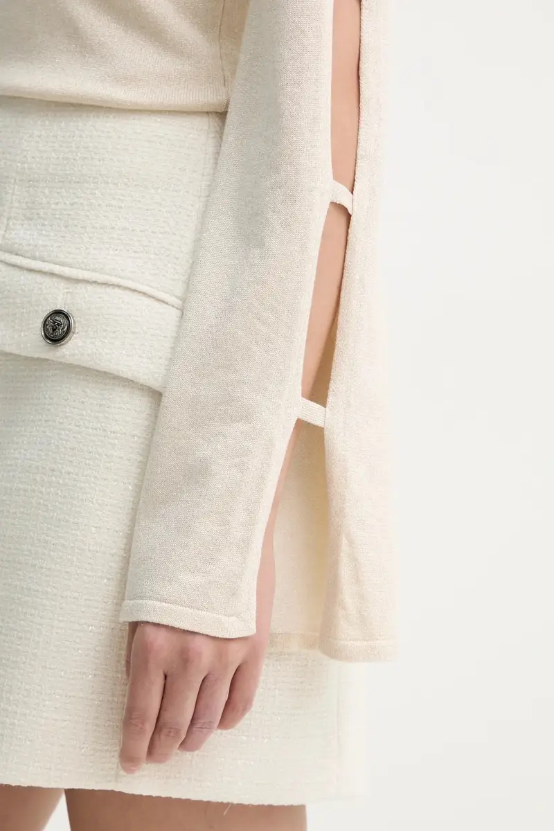 maglione donna colore beige BBW4331 miniatura 5