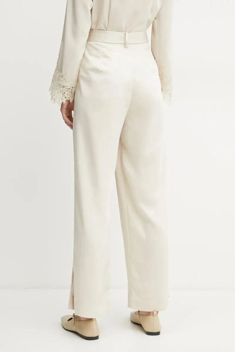 pantaloni donna colore beige BBW4271 miniatura 3