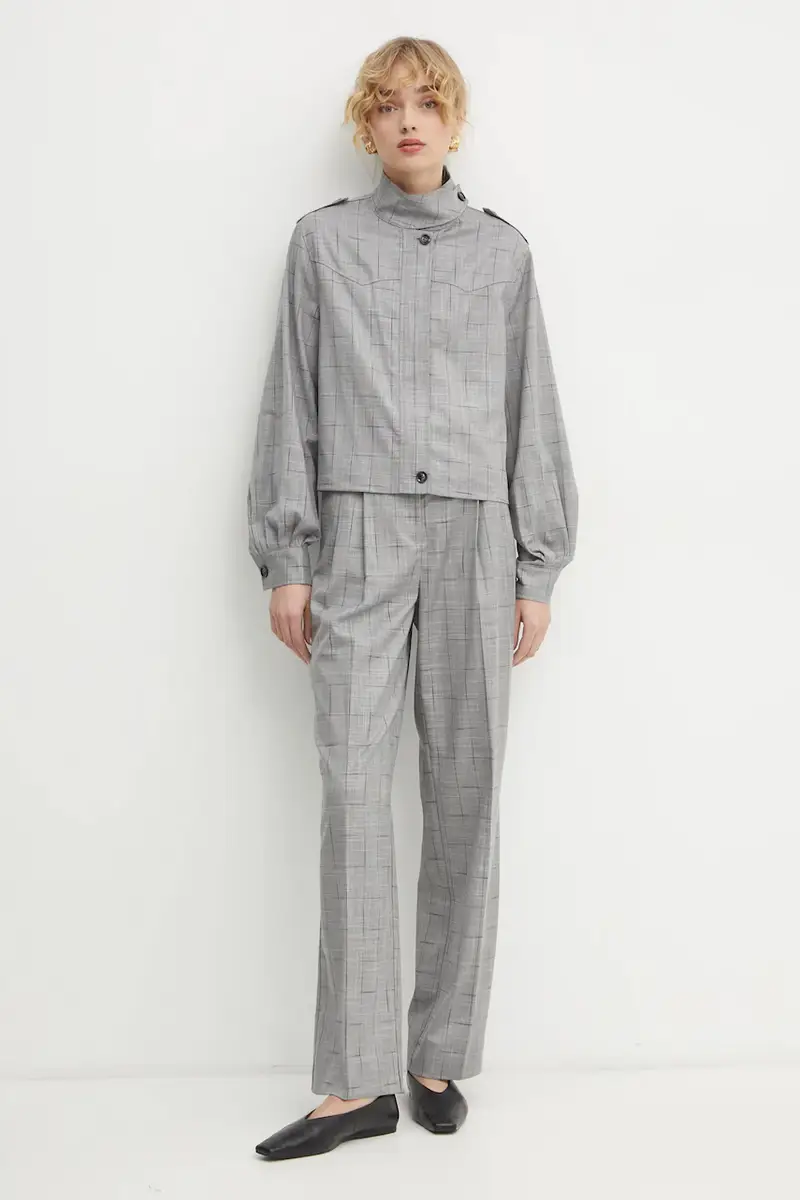 pantaloni donna colore grigio BBW4226 miniatura 2