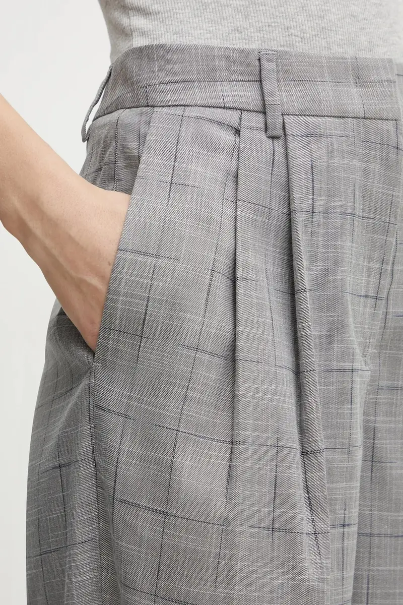 pantaloni donna colore grigio BBW4226 miniatura 4