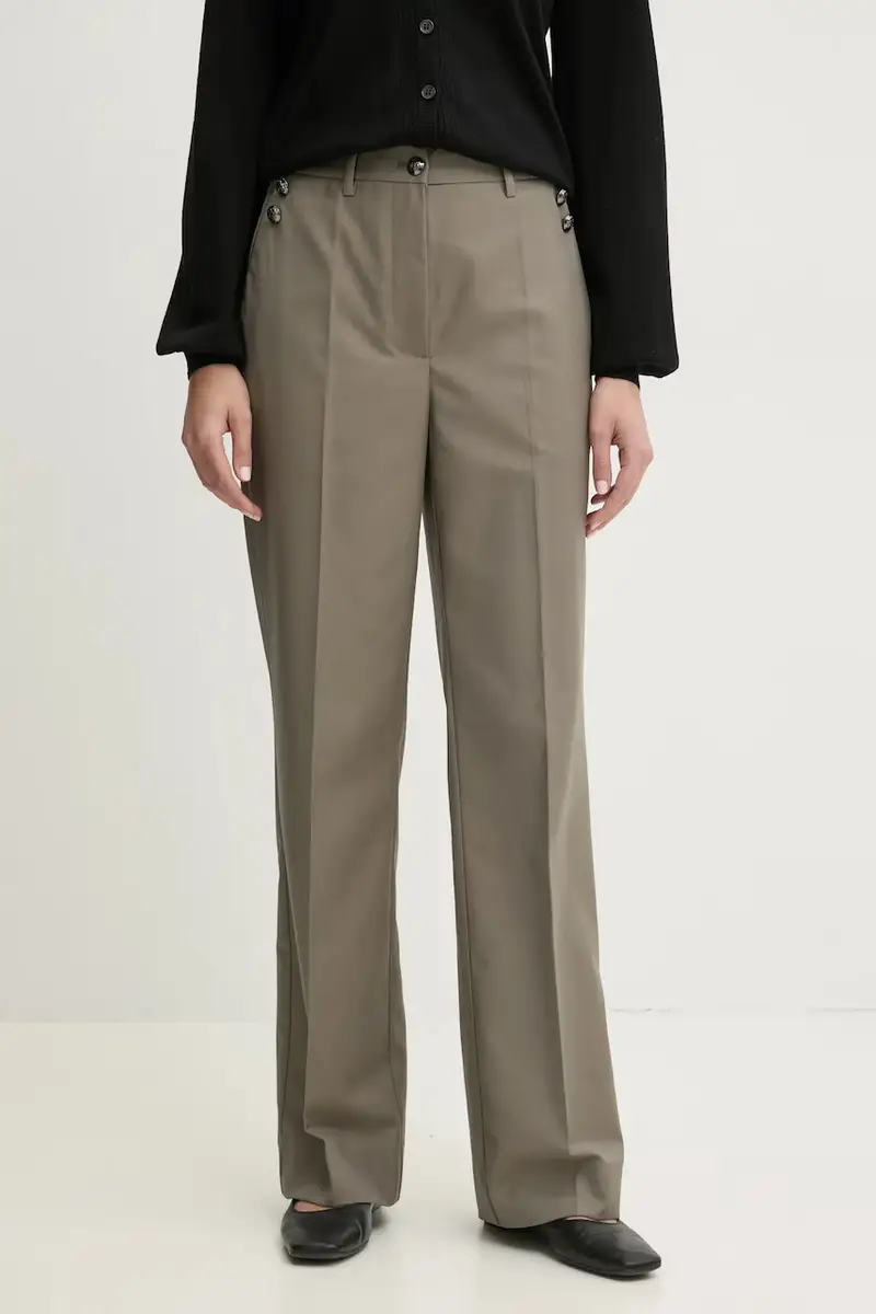 pantaloni donna colore grigio BBW4383