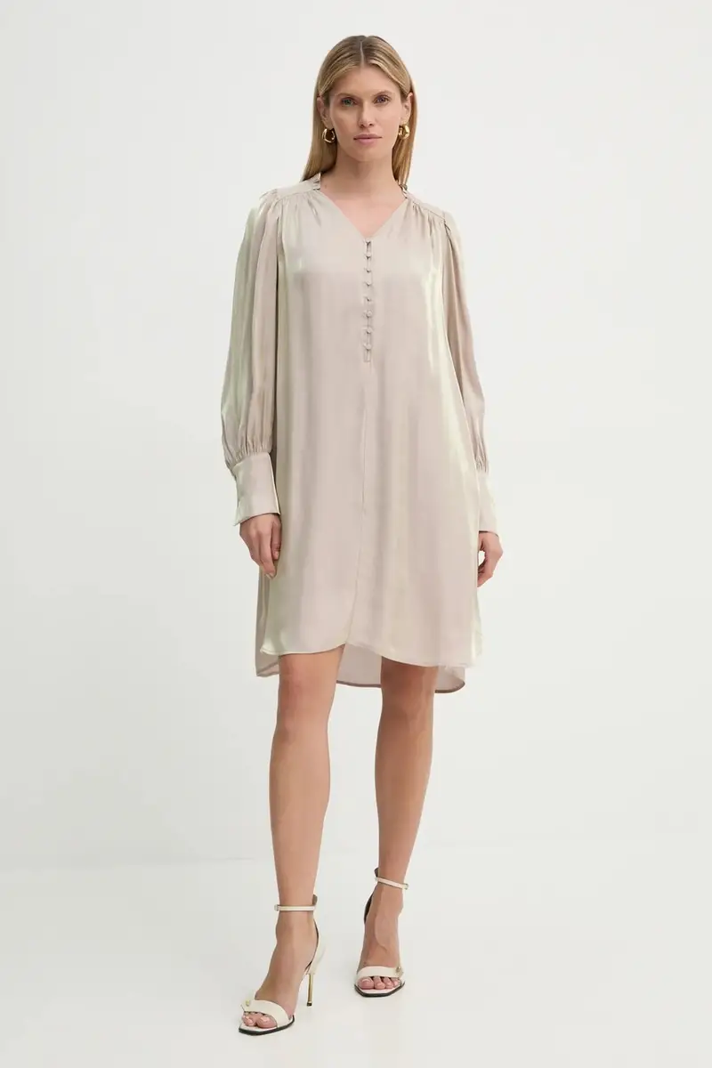 vestito colore beige BBW4230 miniatura 2