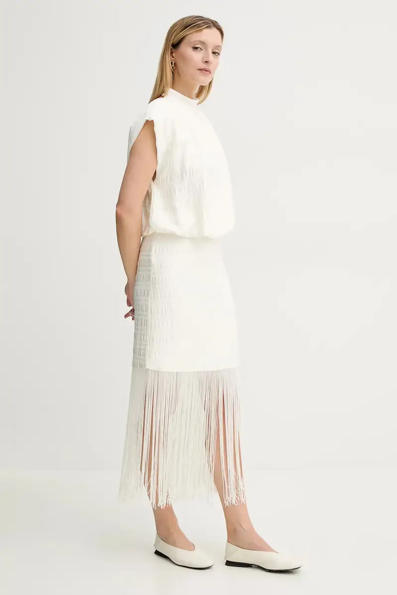 vestito colore beige BBW4432 miniatura 4