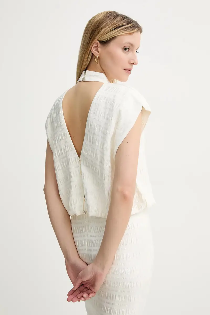 vestito colore beige BBW4432 miniatura 5