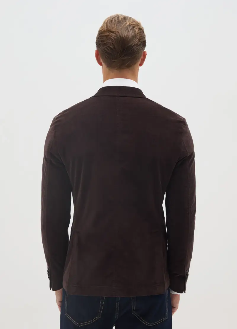 BST.1957 Blazer Uomo Marrone 3005054 miniatura 3