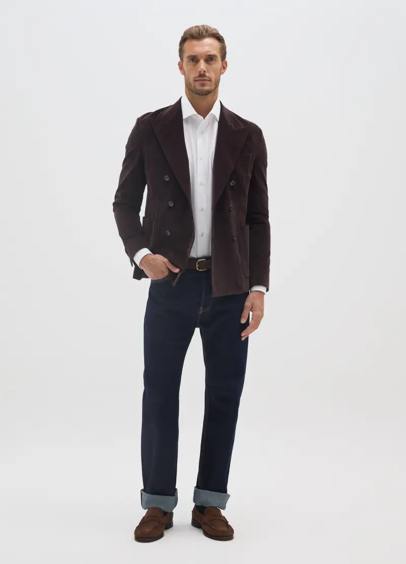 BST.1957 Blazer Uomo Marrone 4153677 miniatura 2