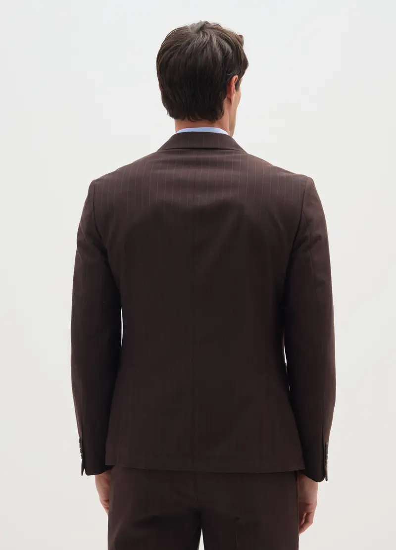 BST.1957 Blazer Uomo Marrone 4122909 miniatura 3