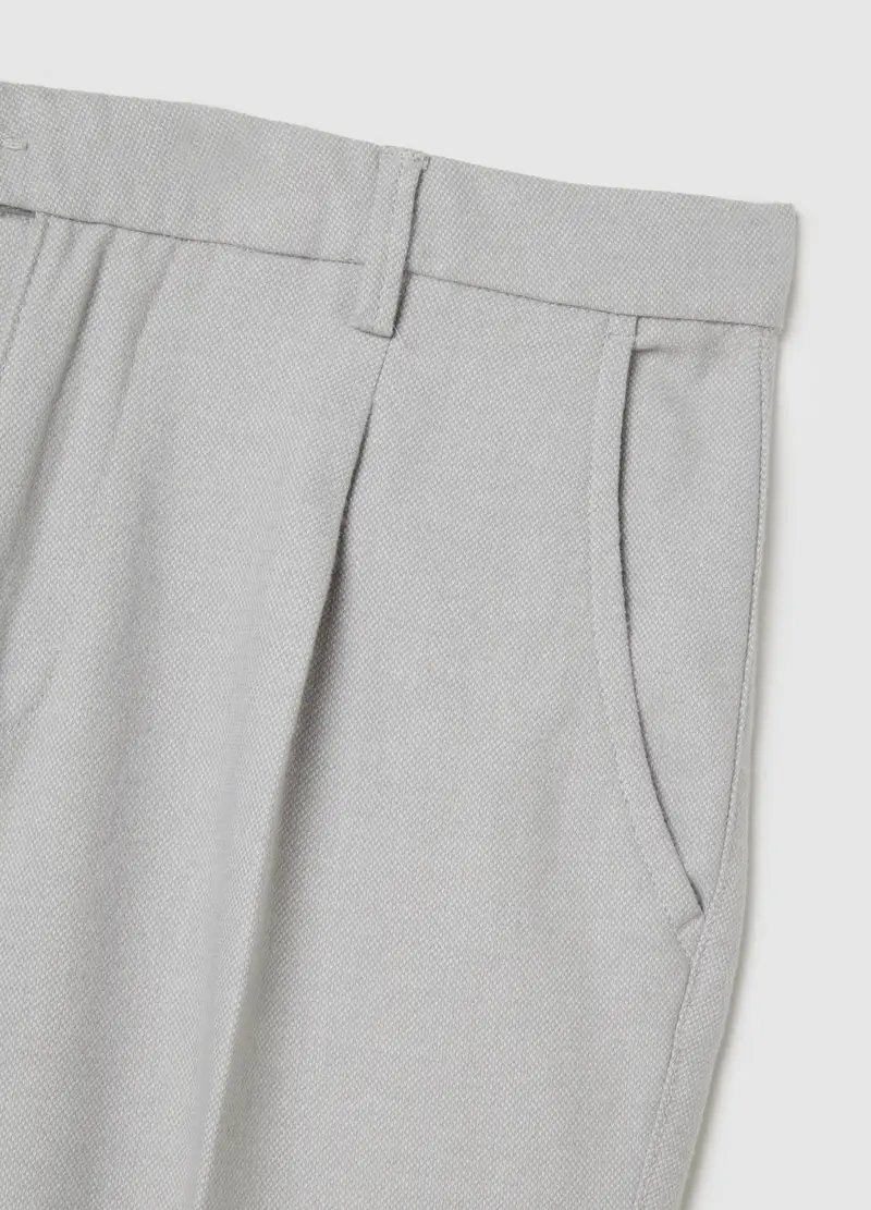 Pantaloni Chino Grigi Comfort Fit, Uomo, Grigio miniatura 2