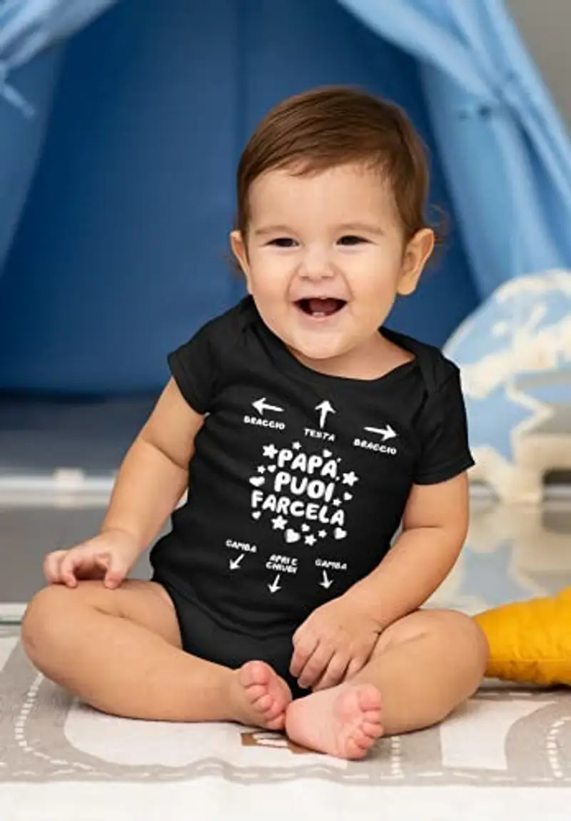 Bubbleshirt Body Neonato Nero 1989661 miniatura 3