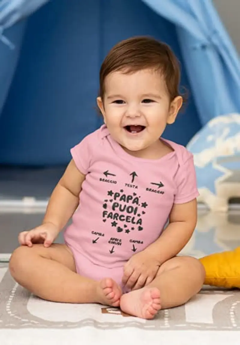 Bubbleshirt Body Neonato Rosa 1914986 miniatura 3