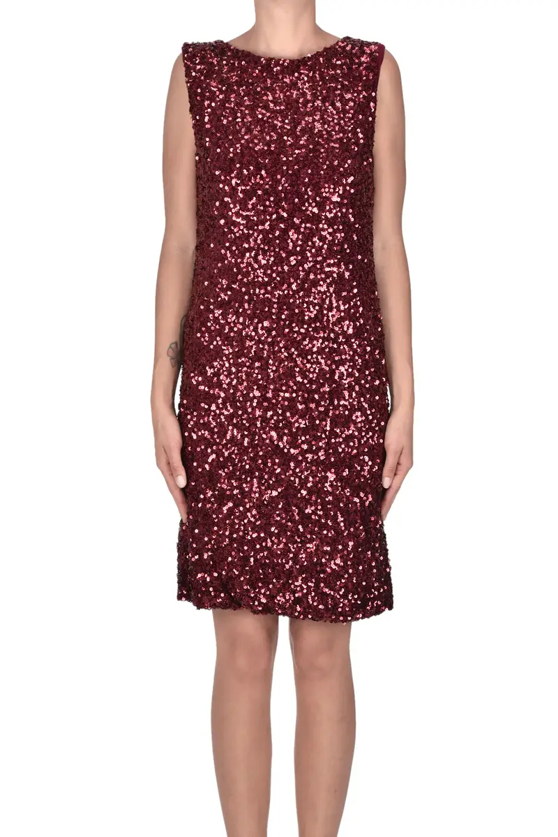 Abito con paillettes Bordeaux