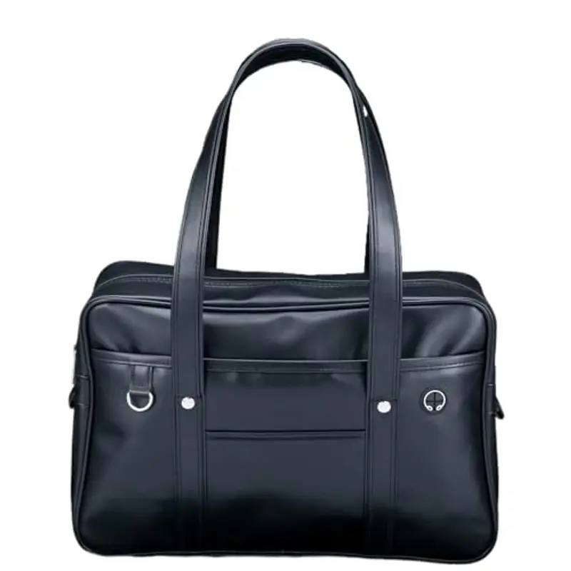 budiniao Borsa da Scuola in Pelle Premium per Laptop Uniforme da Studente Borsa Giapponese Leggera Borsa in PU di