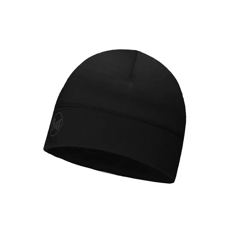 Berretto Merino Lightweight Solid Nero TU