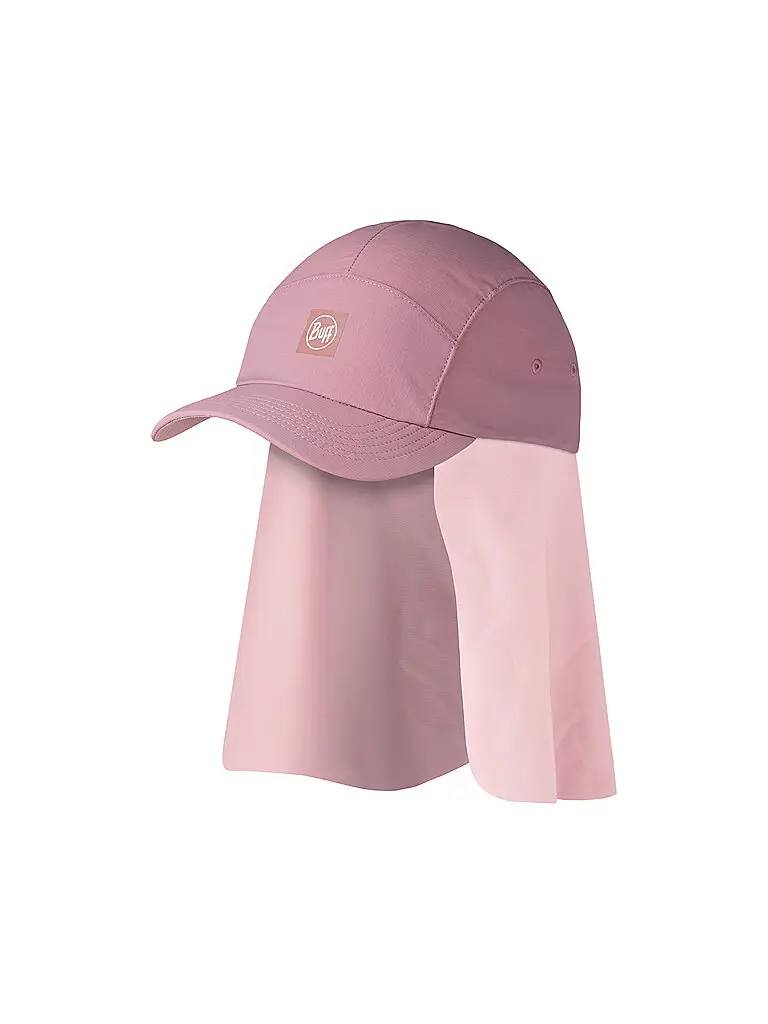 Cappellino Desert per bambini con protezione per il collo rosa