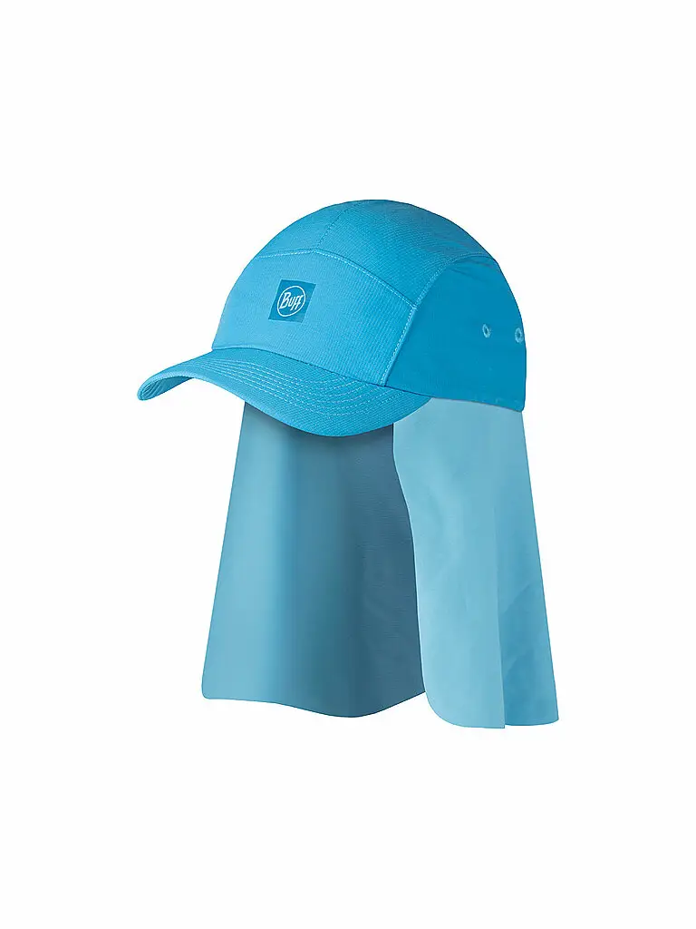 Cappellino per bambini Desert con protezione per il collo blu