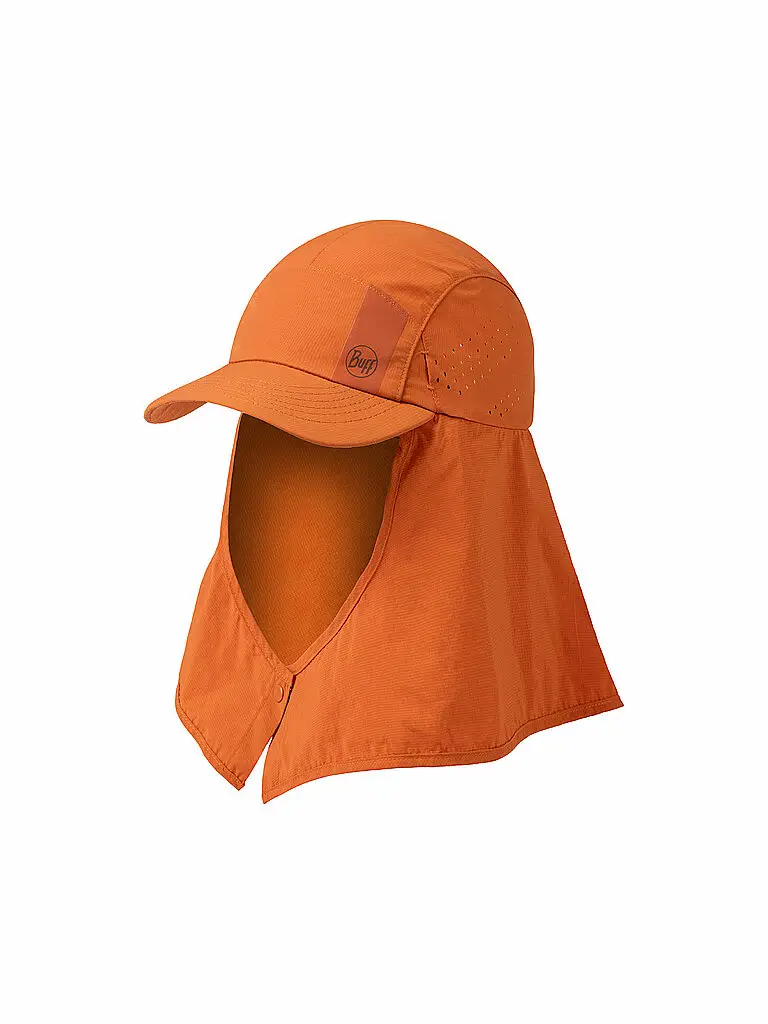 Cappello Desert con protezione per il collo arancione | S/M