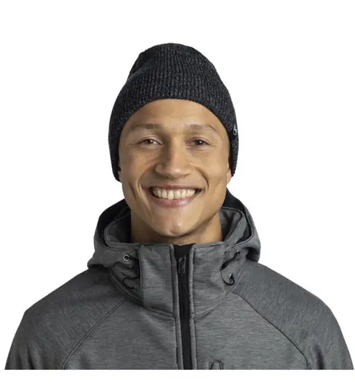 Knitted Full Fleece - berretto Black