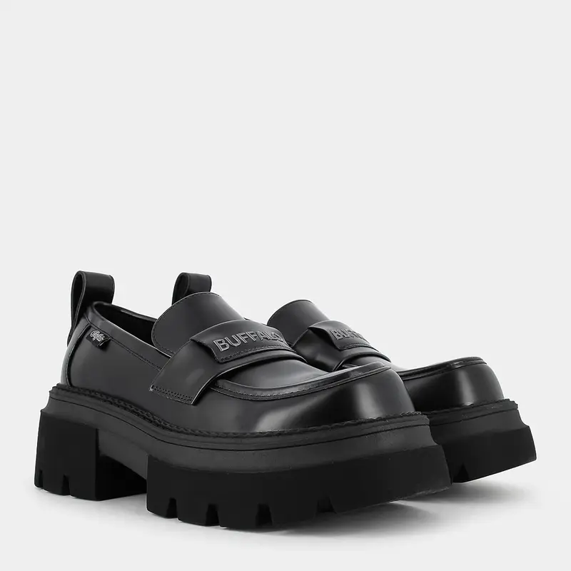 Buffalo Mocassini Donna Nero 3980730 miniatura 2