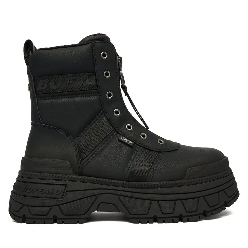 Polacchine Buffalo Fusion Front Zip 1270130 Nero