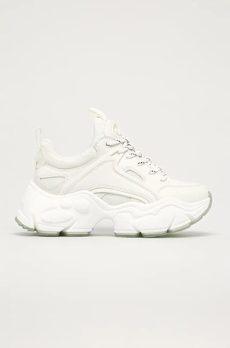 Buffalo Sneakers bianche con suola in gomma