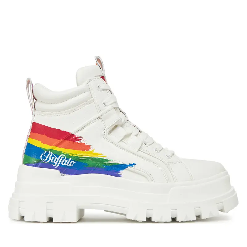 Scarponcini Buffalo Aspha Nc Mid 1622570 Bianco