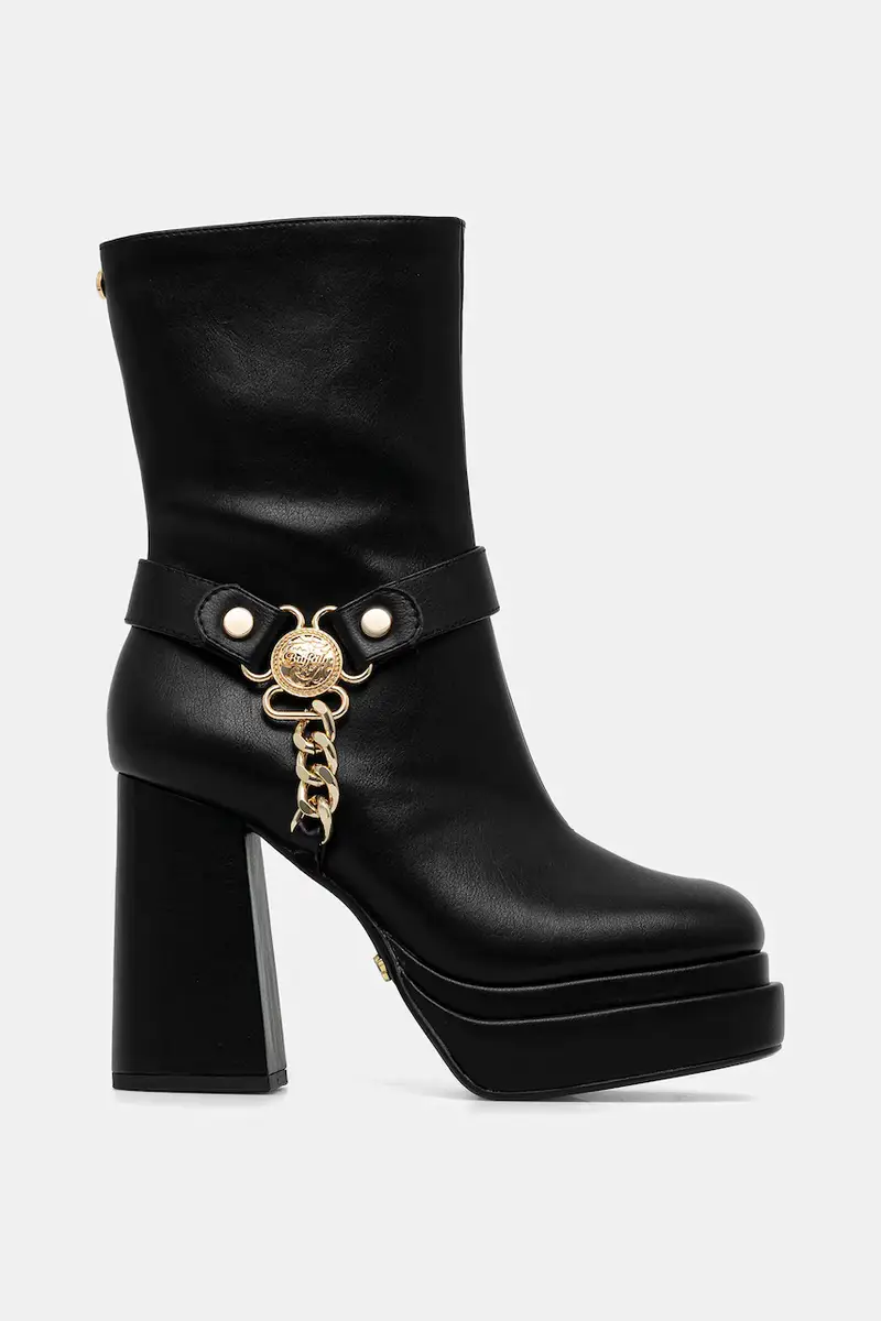 stivaletti alla caviglia May Biker Btn donna colore nero 1220075-BLK miniatura 2