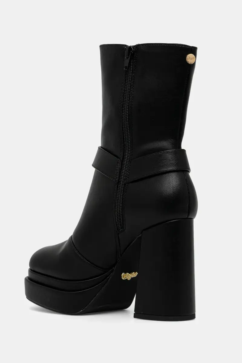 stivaletti alla caviglia May Biker Btn donna colore nero 1220075-BLK miniatura 3