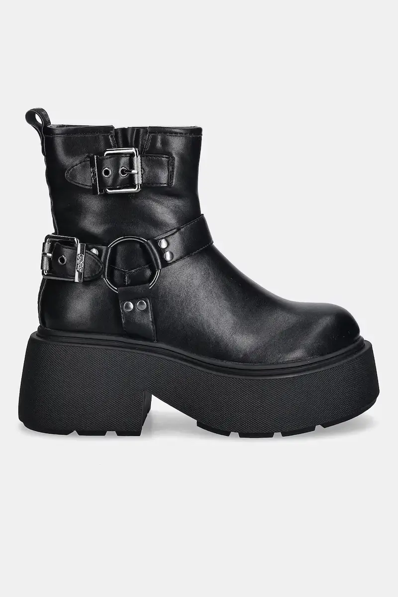 stivaletti alla caviglia Vicious Biker Short donna colore nero 1270157-BLK miniatura 2