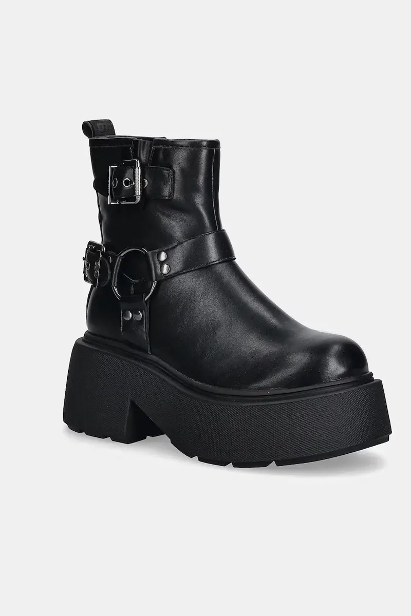 stivaletti alla caviglia Vicious Biker Short donna colore nero 1270157-BLK