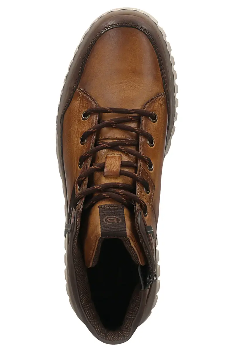 Anfibi marroni in vera pelle Bugatti 321ATG333235 [COGNAC] miniatura 3